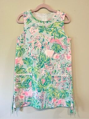 Lilly Pulitzer Pastel Tropical Shift Dress - Pink & Aqua